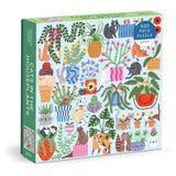 Cats In The Houseplants - Holly Maguire | Galison | 500 Pieces | Jigsaw Puzzle - Puzzles +
