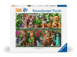 Cats On The Shelf | Ravensburger | 500 Pieces | Jigsaw Puzzle - Puzzles +