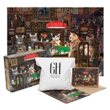 Cats Playing Poker - Julie Pace Hoff | Grateful House | 1000 Pieces | Jigsaw Puzzle - Puzzles +
