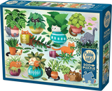 Cats vs Plants | Cobble Hill | 500 Pieces | Jigsaw Puzzle - Puzzles +