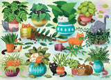 Cats vs Plants | Cobble Hill | 500 Pieces | Jigsaw Puzzle - Puzzles +