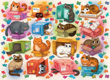 Cats vs Puzzles | Cobble Hill | 1000 Pieces | Jigsaw Puzzle - Puzzles +