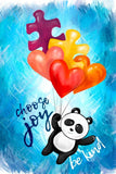 Choose Joy - Puzzle Pandas | Micro Puzzles | 150 Pieces | Micro Jigsaw Puzzle - Puzzles +
