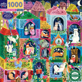 Christmas Cats - Lydia Graves | Eeboo | 1000 Pieces | Jigsaw Puzzle - Puzzles +