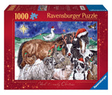 Christmas Farm | Ravensburger | 1000 Pieces | Jigsaw Puzzle - Puzzles +