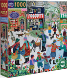 Christmas In The Square - Vanessa Bowman | Eeboo | 1000 Pieces | Jigsaw Puzzle - Puzzles +