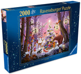 Christmas In The Woods | Ravensburger | 2000 Pieces | Jigsaw Puzzle - Puzzles +
