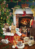 Christmas Kittens | Cobble Hill | 500 Pieces | Jigsaw Puzzle - Puzzles +