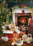 Christmas Kittens - Robert Giordano | Cobble Hill | 1000 Pieces | Jigsaw Puzzle - Puzzles +