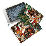 Christmas Kittens - Robert Giordano | Cobble Hill | 1000 Pieces | Jigsaw Puzzle - Puzzles +
