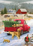 Christmas on the Farm - Greg Giordano | Cobble Hill | 1000 Pieces | Jigsaw Puzzle - Puzzles +