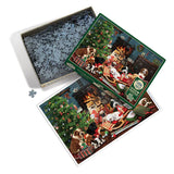 Christmas Puppies - Robert Giordano | Cobble Hill | 1000 Pieces | Jigsaw Puzzle - Puzzles +