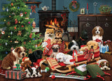Christmas Puppies - Robert Giordano | Cobble Hill | 1000 Pieces | Jigsaw Puzzle - Puzzles +