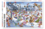 Christmas Skiing - Francois Ruyer | Piatnik | 1000 Pieces | Jigsaw Puzzle - Puzzles +