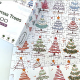 Christmas Trees | Botop Blackcard | 300 Pieces | Jigsaw Puzzle - Puzzles +