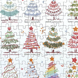 Christmas Trees | Botop Blackcard | 300 Pieces | Jigsaw Puzzle - Puzzles +