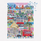 Cities Around The World - Michael Storrings | Galison | 1000 Pieces | Jigsaw Puzzle - Puzzles +