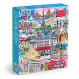 Cities Around The World - Michael Storrings | Galison | 1000 Pieces | Jigsaw Puzzle - Puzzles +