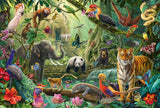 Colourful Jungle Wildlife | Schmidt | 100 Pieces | Jigsaw Puzzle - Puzzles +