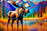 Colourful Moose | Micro Puzzles | 150 Pieces | Micro Jigsaw Puzzle - Puzzles +