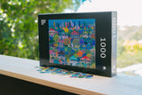 Confetti Avenues | Debra Hood Art | 1000 Pieces | Jigsaw Puzzle - Puzzles +
