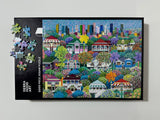 Confetti Avenues | Debra Hood Art | 1000 Pieces | Jigsaw Puzzle - Puzzles +