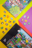 Confetti Avenues | Debra Hood Art | 1000 Pieces | Jigsaw Puzzle - Puzzles +