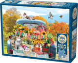 Country Truck In Autumn | Cobble Hill | 500 Pieces | Jigsaw Puzzle - Puzzles +
