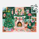 Cozy By The Fireplace - Carla Ellis | Galison | 1000 Pieces | Jigsaw Puzzle - Puzzles +