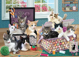 Crafty Kittens | Cobble Hill | 500 Pieces | Jigsaw Puzzle - Puzzles +