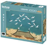 Crane | Botop Blackcard | 1000 Piece Puzzle | Jigsaw Puzzle - Puzzles +