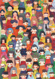 Crayon People | Botop Blackcard | 1000 Pieces | Jigsaw Puzzle - Puzzles +