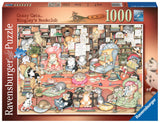 Crazy Cats... Bingley's Bookclub | Linda Jane Smith | Ravensburger | 1000 Pieces | Jigsaw Puzzle - Puzzles +