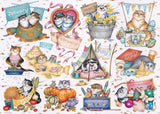 Crazy Cats... Cat's Calendar - Vintage No.18 | Linda Jane Smith | Ravensburger | 1000 Pieces | Jigsaw Puzzle - Puzzles +