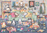 Crazy Cats... Christmas Crackers - Vintage No.16 | Linda Jane Smith | Ravensburger | 1000 Pieces | Jigsaw Puzzle - Puzzles +