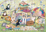 Crazy Cats... Lazy Summer Afternoon - Vintage No.11 | Linda Jane Smith | Ravensburger | 1000 Pieces | Jigsaw Puzzle - Puzzles +