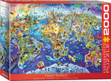 Crazy World | Eurographics | 2000 Pieces | Jigsaw Puzzle - Puzzles +