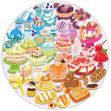 Desserts - Circle Of Colours | Ravensburger | 500 Pieces | Circular Jigsaw Puzzle - Puzzles +