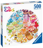 Desserts - Circle Of Colours | Ravensburger | 500 Pieces | Circular Jigsaw Puzzle - Puzzles +