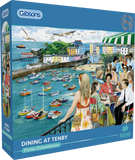 Dining At Tenby - Fiona Osbaldstone | Gibsons | 1000 Pieces | Jigsaw Puzzle - Puzzles +