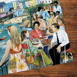 Dining At Tenby - Fiona Osbaldstone | Gibsons | 1000 Pieces | Jigsaw Puzzle - Puzzles +