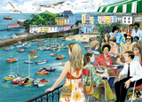 Dining At Tenby - Fiona Osbaldstone | Gibsons | 1000 Pieces | Jigsaw Puzzle - Puzzles +