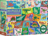 Dinosaur Alphabet - Sarah Walsh | Eeboo | 20 XL Pieces | Jigsaw Puzzle - Puzzles +