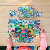 Dinosaur Alphabet - Sarah Walsh | Eeboo | 20 XL Pieces | Jigsaw Puzzle - Puzzles +