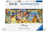 Disney Group Photo | Disney | Ravensburger | 1000 Pieces | Panorama Jigsaw Puzzle - Puzzles +