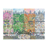 Dog Park In Four Seasons - Michael Storrings | Galison | 1000 Pieces | Jigsaw Puzzle - Puzzles +