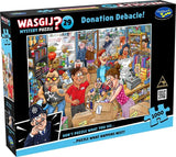 Donation Debacle! - Mystery No.29 | Wasgij? | Holdson | 1000 Pieces | Jigsaw Puzzle - Puzzles +