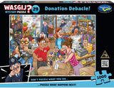 Donation Debacle! - Mystery No.29 | Wasgij? | Holdson | 1000 Pieces | Jigsaw Puzzle - Puzzles +