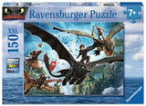 Dragons | How To Train Your Dragon | Ravensburger | 150 XXL Pieces | Jigsaw Puzzle - Puzzles +