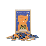 Vincent Cat Gogh - Nia Gould | Happily | 99 Pieces | Mini Jigsaw Puzzle